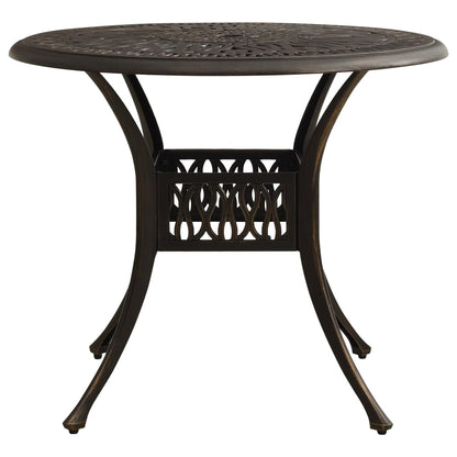 vidaXL Bistro Set | Bronze | Cast aluminium | Medium | Durable | Bistro Set
