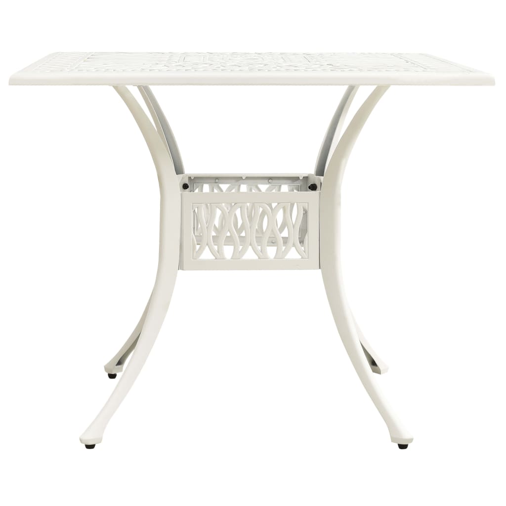 vidaXL Bistro Set | White | Cast aluminium | 5 Piece Set | Durable | Bistro Set