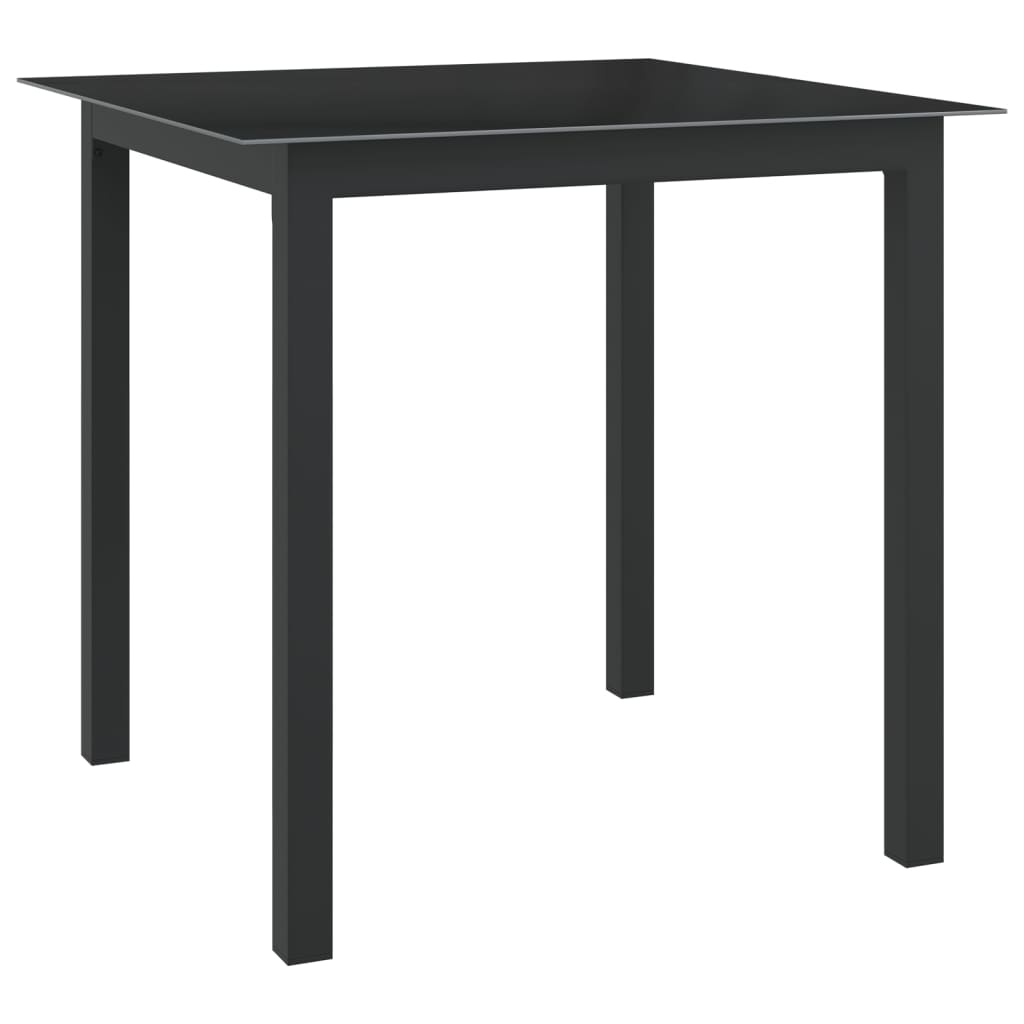 vidaXL 5 Piece Garden Dining Set Aluminium Anthracite
