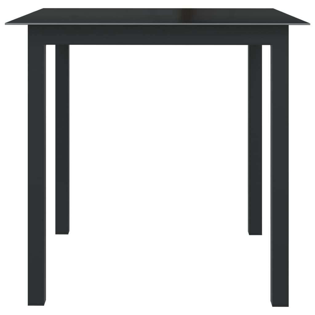 vidaXL 5 Piece Garden Dining Set Aluminium Anthracite