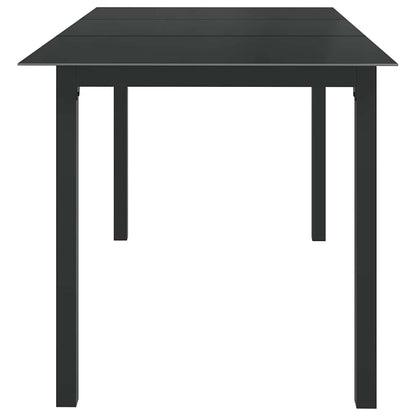vidaXL 7 Piece Garden Dining Set Aluminium Anthracite