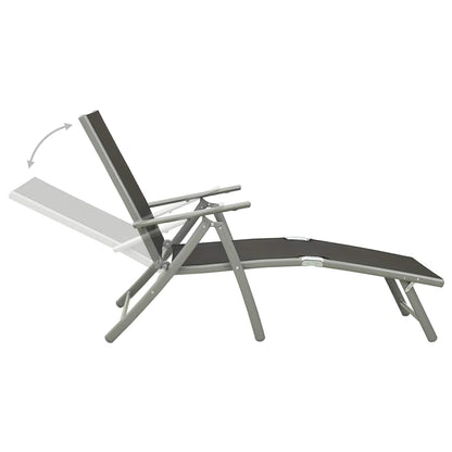 vidaXL 10 Piece Garden Dining Set Black and Silver