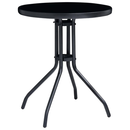 vidaXL Bistro Set | Black and Anthracite | Aluminium | Small