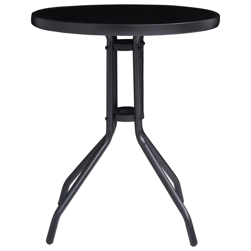 vidaXL Bistro Set | Black and Anthracite | Aluminium | Small