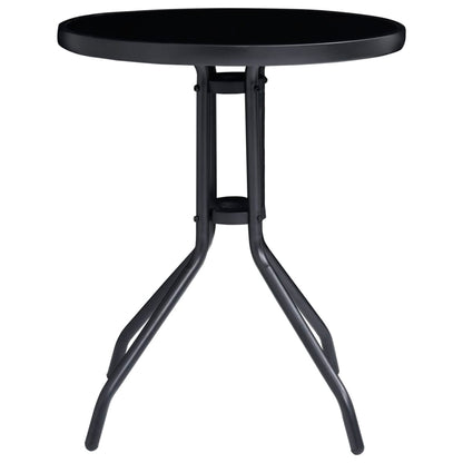 vidaXL Bistro Set | Black and Anthracite | Aluminium | Small