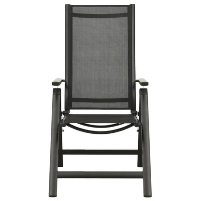 vidaXL Bistro Set | Black and Anthracite | Aluminium | Small