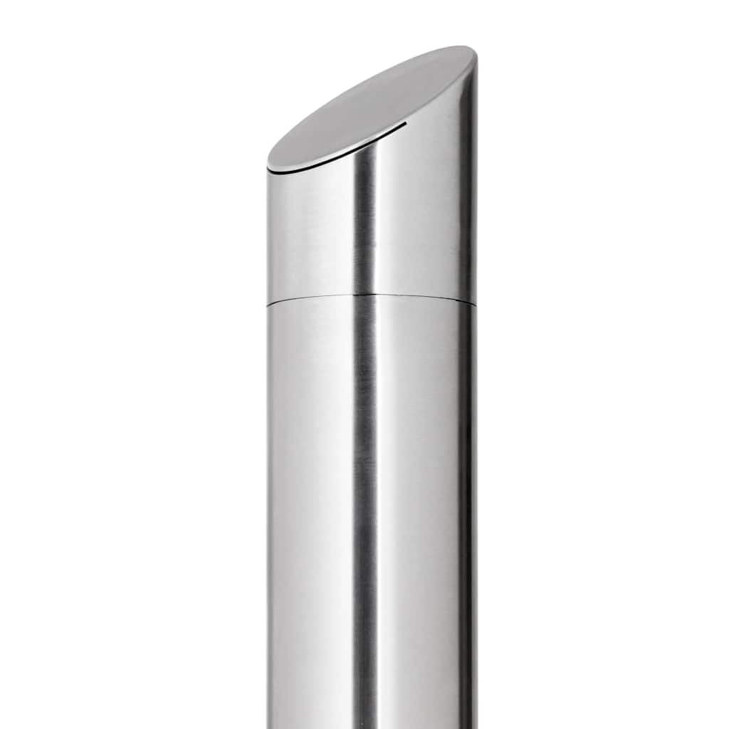 vidaXL Garden Shower with Brown Base 225 cm Stainless Steel