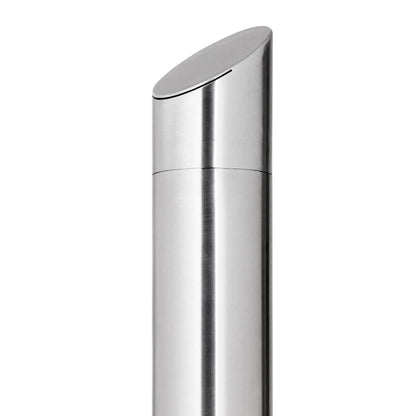 vidaXL Garden Shower with Brown Base 225 cm Stainless Steel