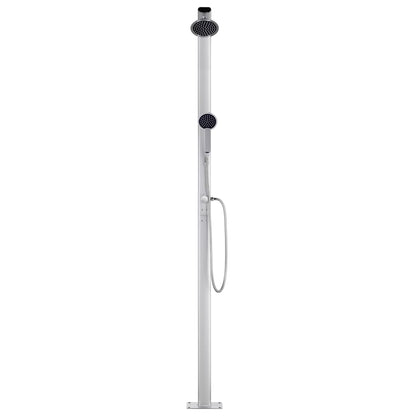 vidaXL Garden Shower with Brown Base 220 cm Aluminium