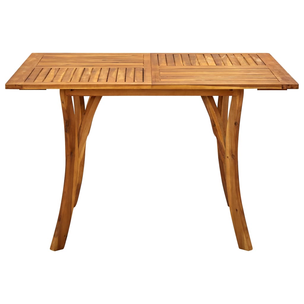 vidaXL Dining Set | Black | Solid Acacia wood | Medium |  Stackable