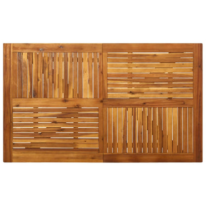 vidaXL Dining Set | Grey | Solid Acacia wood | n/a | Stackable | Dining Set