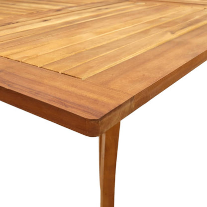 vidaXL Dining Set | Grey | Solid Acacia wood | n/a | Stackable | Dining Set