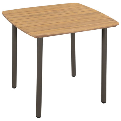 vidaXL Dining Set | Black | Solid Acacia wood | Standard