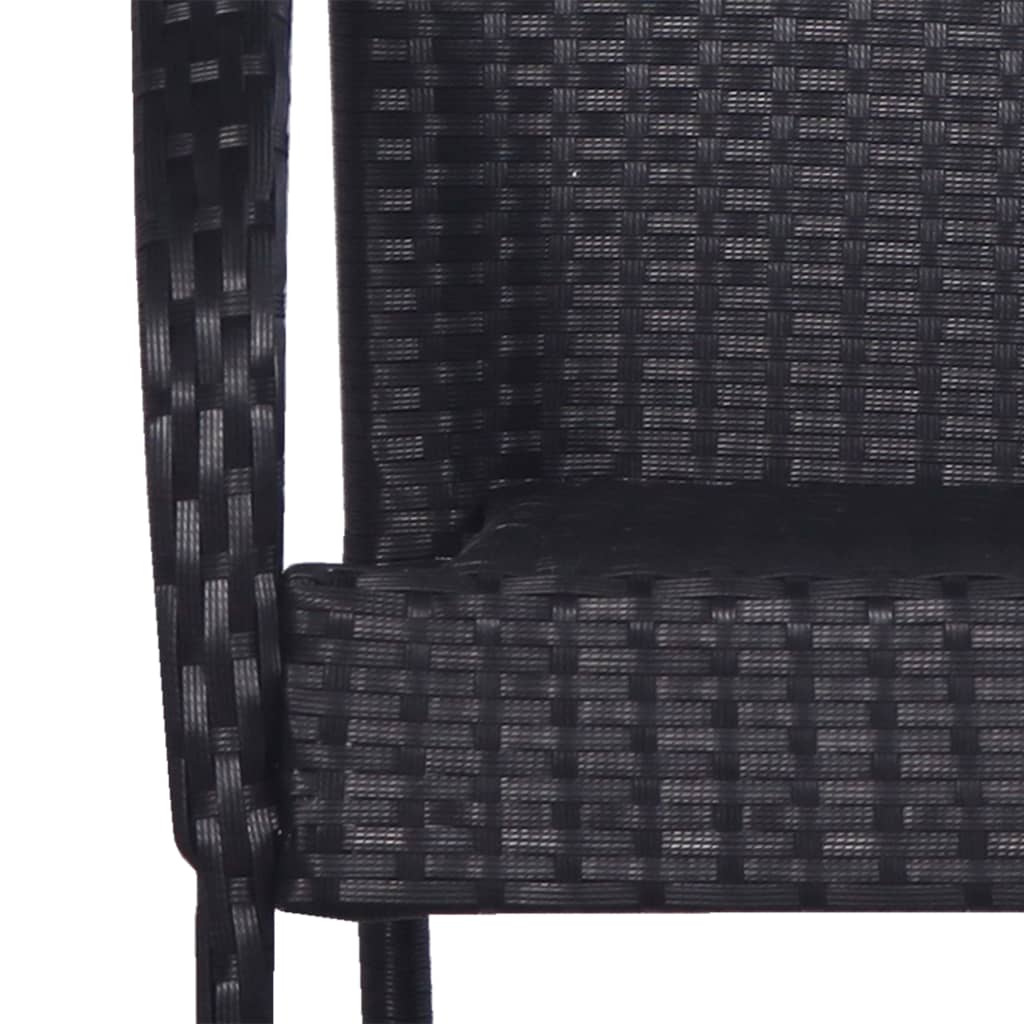 vidaXL Dining Set | Black, Natural
