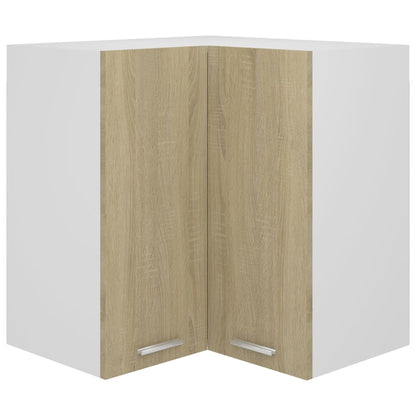 806393 vidaXL Hanging Corner Cabinet "Lyon" Sonoma Oak 57x57x60 cm Engineered Wood