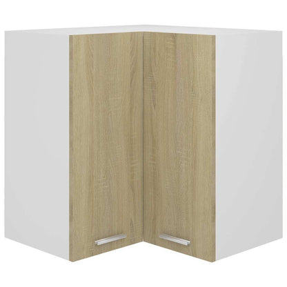 vidaXL Hanging Corner Cabinet "Lyon" Sonoma Oak 57x57x60 cm
