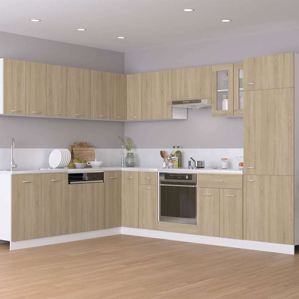 vidaXL Hanging Corner Cabinet "Lyon" Sonoma Oak 57x57x60 cm