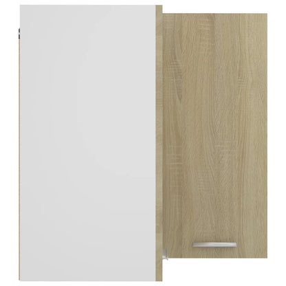 vidaXL Hanging Corner Cabinet Lyon Sonoma Oak 57x57x60 cm Engineered Wood