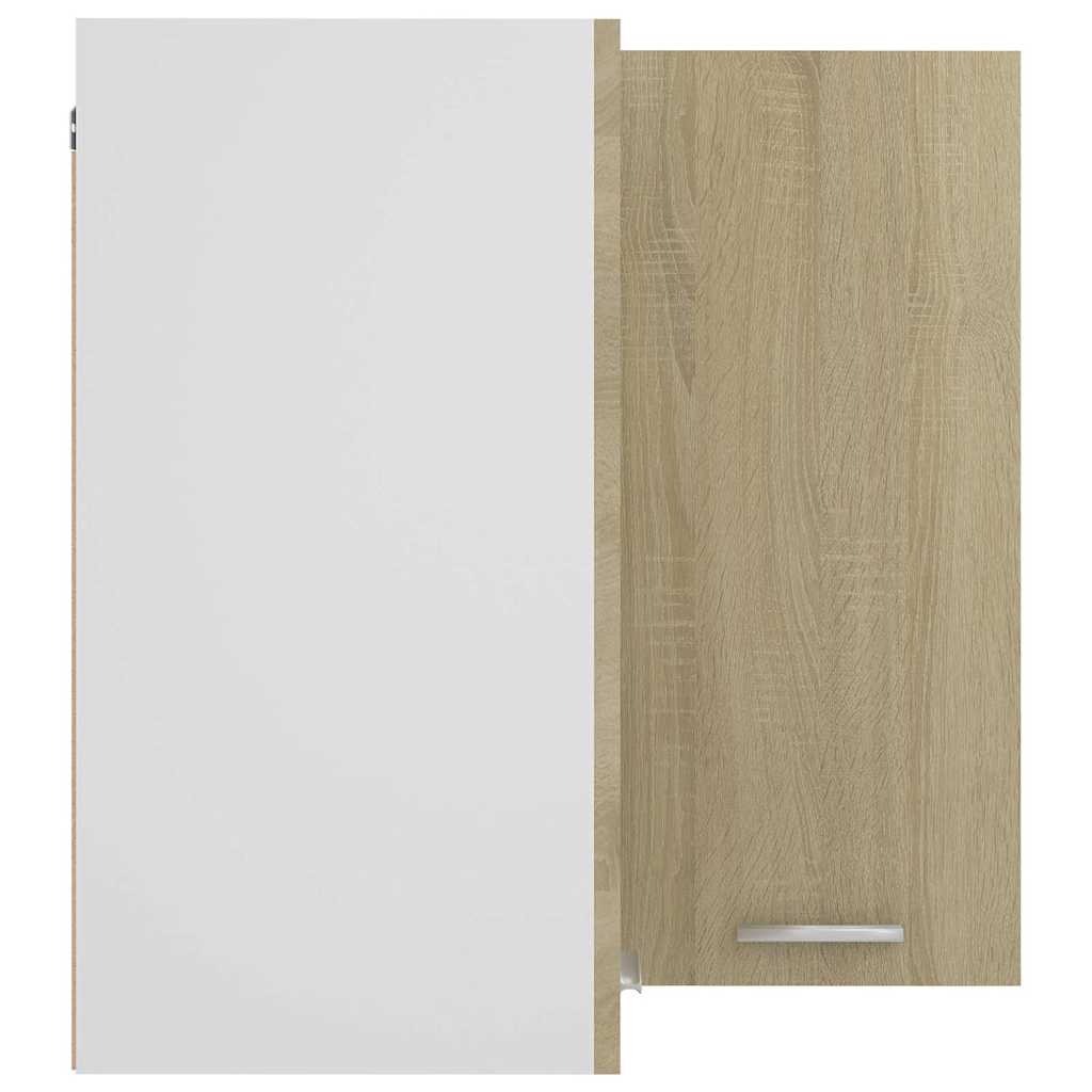 vidaXL Hanging Corner Cabinet "Lyon" Sonoma Oak 57x57x60 cm