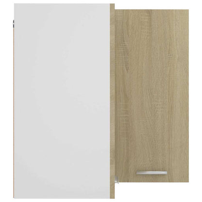 vidaXL Hanging Corner Cabinet "Lyon" Sonoma Oak 57x57x60 cm