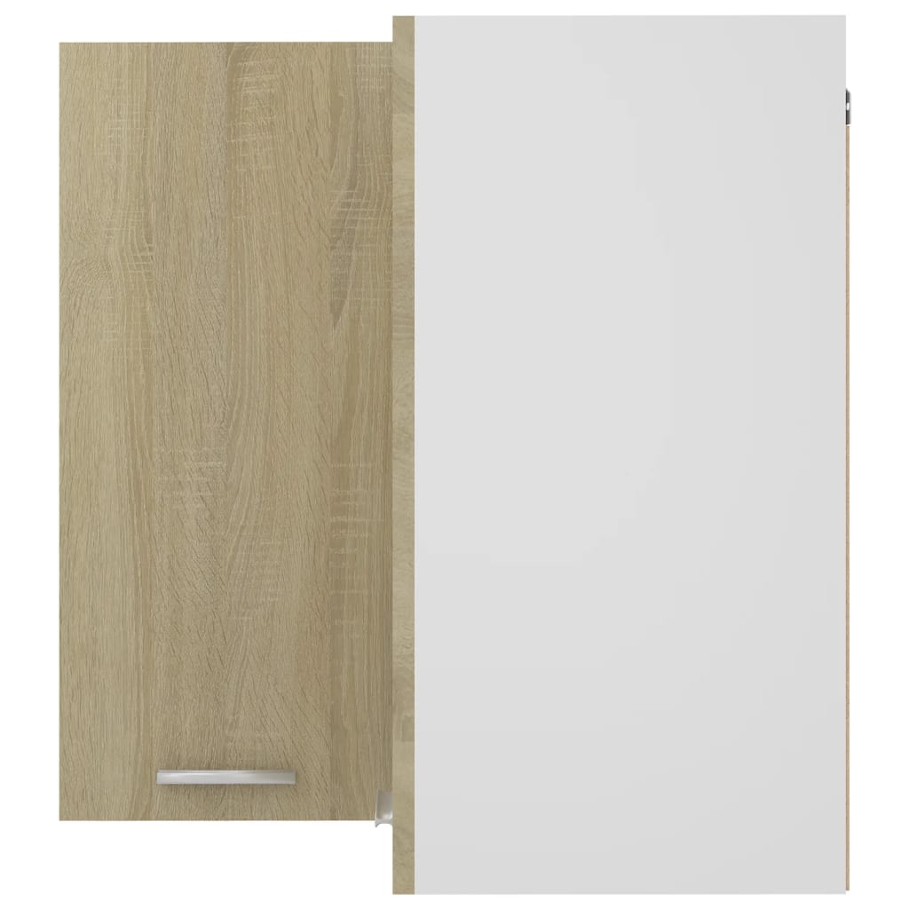 vidaXL Hanging Corner Cabinet Lyon Sonoma Oak 57x57x60 cm Engineered Wood