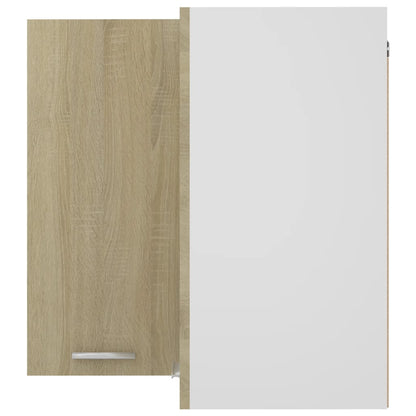 vidaXL Hanging Corner Cabinet Lyon Sonoma Oak 57x57x60 cm Engineered Wood
