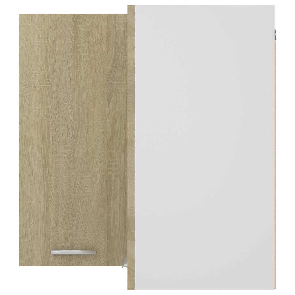 vidaXL Hanging Corner Cabinet "Lyon" Sonoma Oak 57x57x60 cm