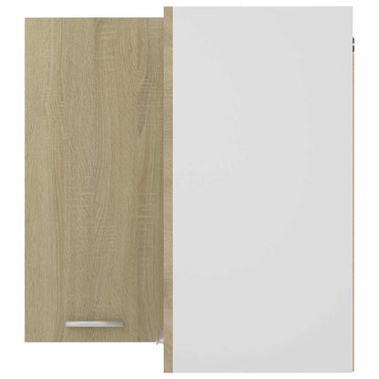 vidaXL Hanging Corner Cabinet "Lyon" Sonoma Oak 57x57x60 cm