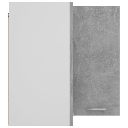 806394 vidaXL Hanging Corner Cabinet "Lyon" Concrete Grey 57x57x60 cm Engineered Wood