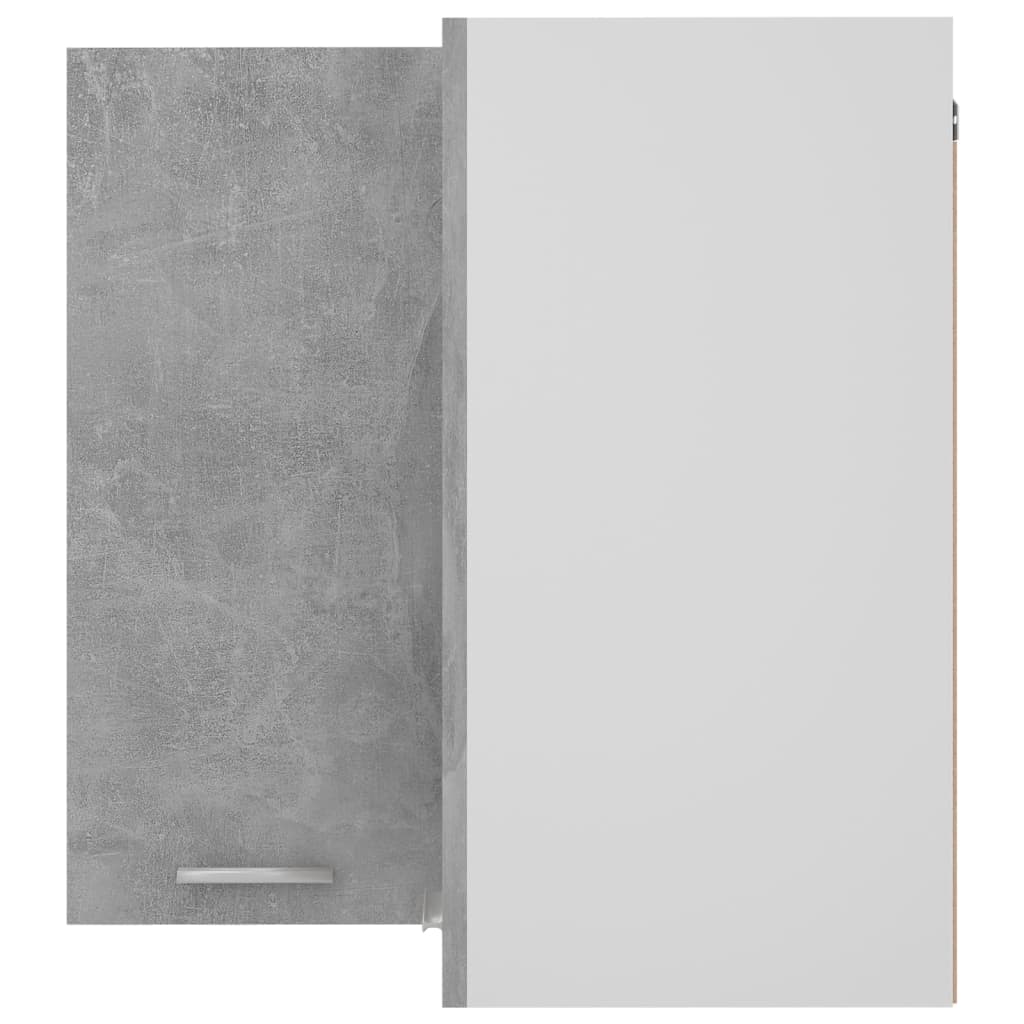 vidaXL Hanging Corner Cabinet Lyon Concrete Grey 57x57x60 cm Engineered Wood