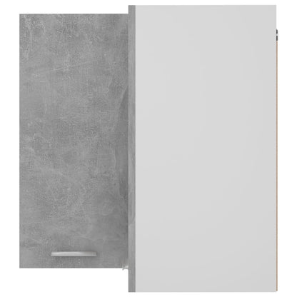 806394 vidaXL Hanging Corner Cabinet "Lyon" Concrete Grey 57x57x60 cm Engineered Wood