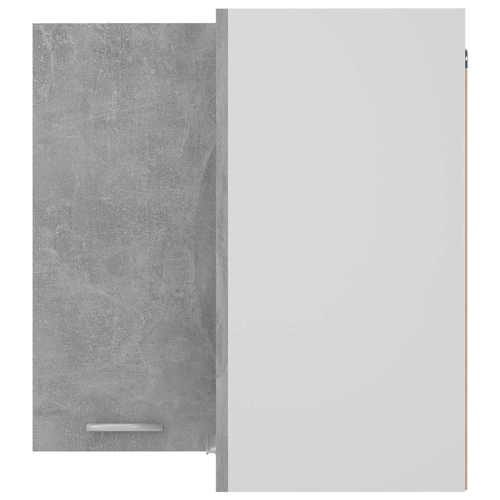 vidaXL Hanging Corner Cabinet "Lyon" Concrete Grey 57x57x60 cm