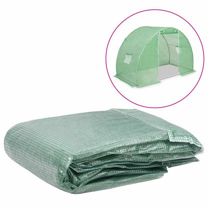 vidaXL Greenhouse Replacement Cover | Green | Polyethylene | Medium
