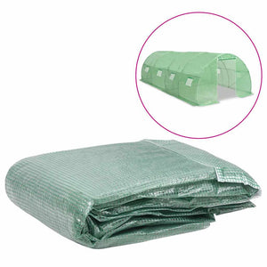 vidaXL Greenhouse Replacement Cover (18 m²) 300x600x200 cm Green