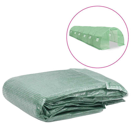 vidaXL Greenhouse Replacement Cover (27 m²) 300x900x200 cm Green