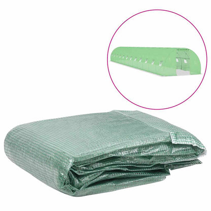 vidaXL Greenhouse Replacement Cover (54 m²) 300x1800x200 cm Green