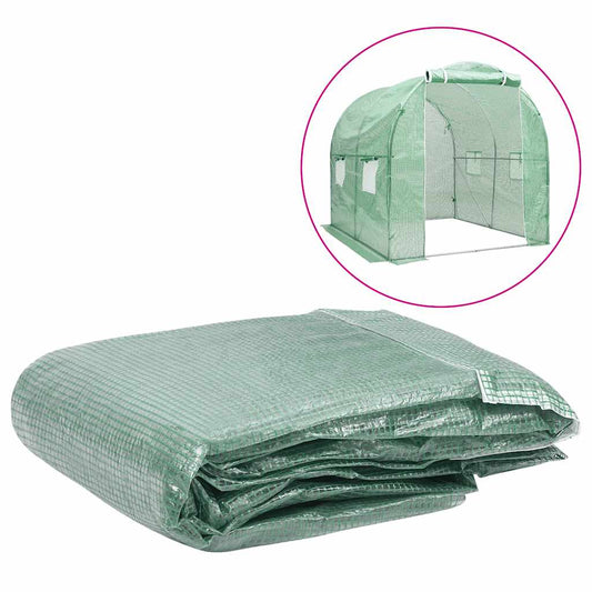 vidaXL Greenhouse Replacement Cover (4 m²) Green
