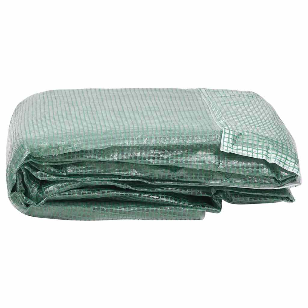 vidaXL Greenhouse Replacement Cover (6.86 m²) 200x343x200 cm Green