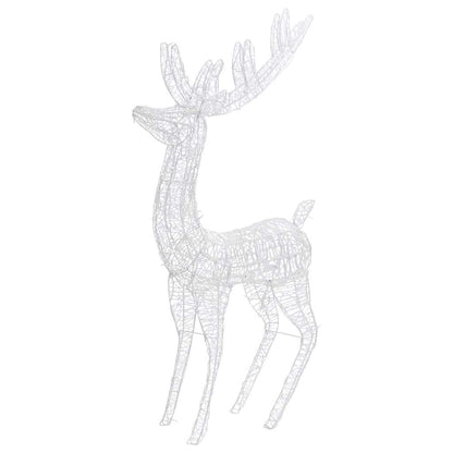 329787 vidaXL XXL Acrylic Christmas Reindeer 250 LED 180 cm Blue