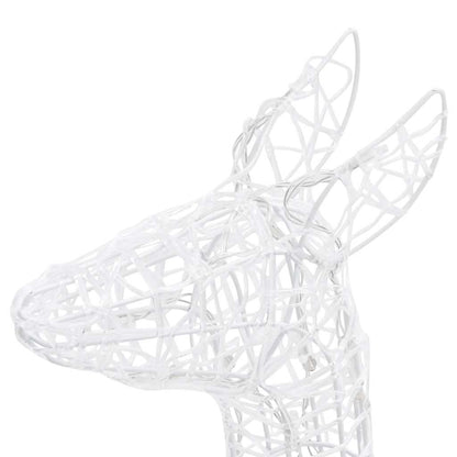 vidaXL Acrylic Reindeer Family Christmas Decoration 160 LED Colourful