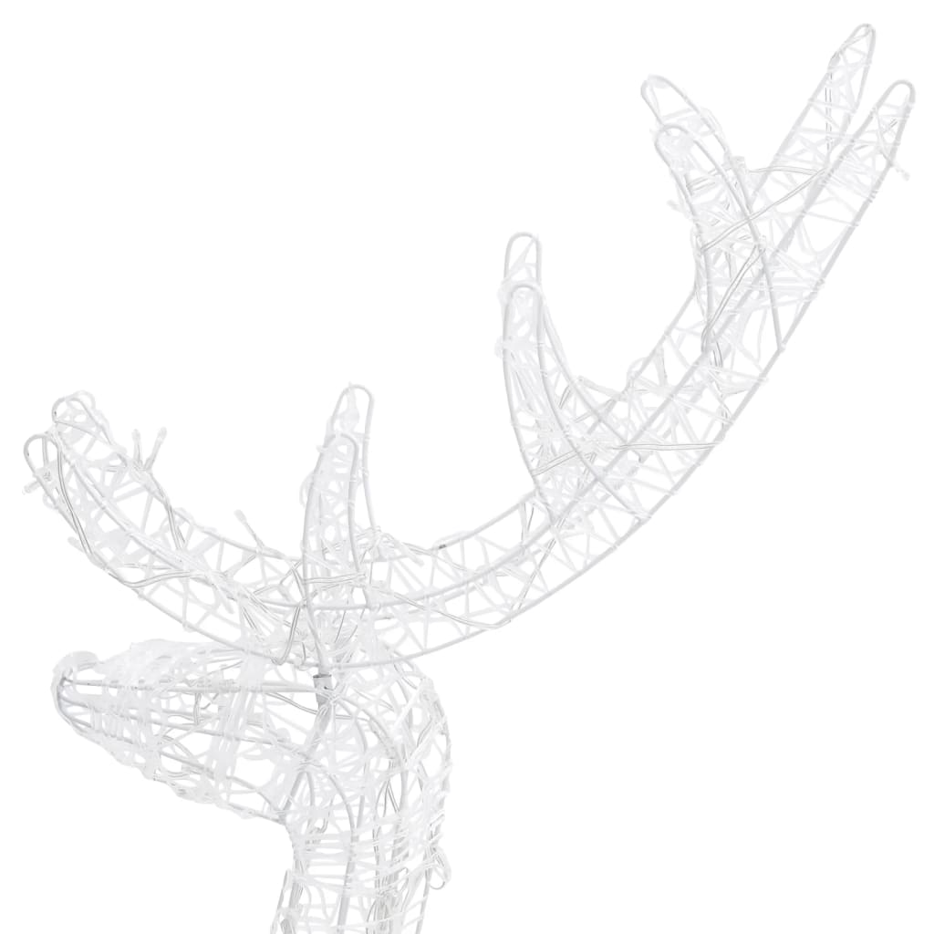 vidaXL Acrylic Reindeer Family Christmas Decoration 300 LED Cold White
