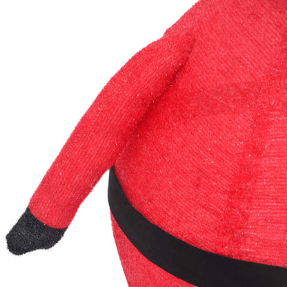 vidaXL Decorative Christmas Santa Claus Figure LED Luxury Fabric 90cm