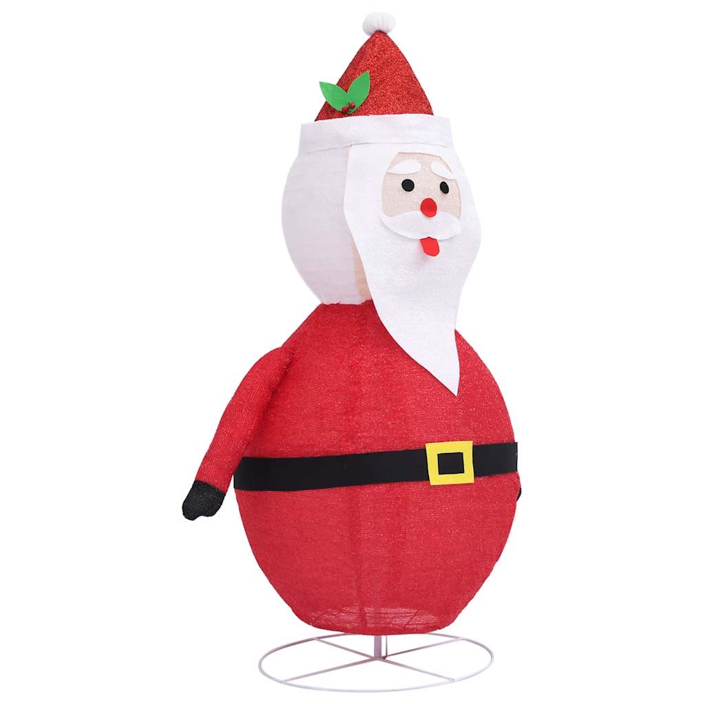 vidaXL Decorative Christmas Santa Claus Figure LED Luxury Fabric 120cm