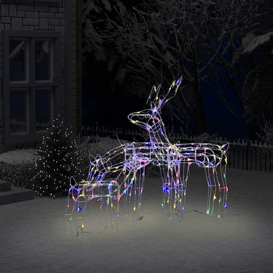 vidaXL 3 Piece Christmas Light Display Reindeers 229 LEDs