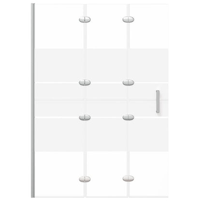 150738 vidaXL Folding Shower Enclosure ESG 100x140 cm White