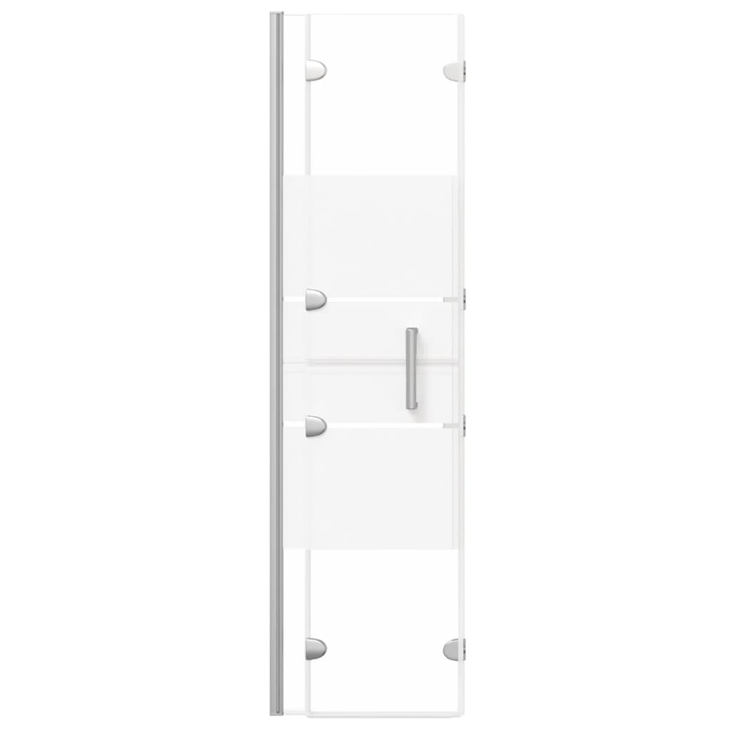 vidaXL Folding Shower Enclosure ESG 100x140 cm White