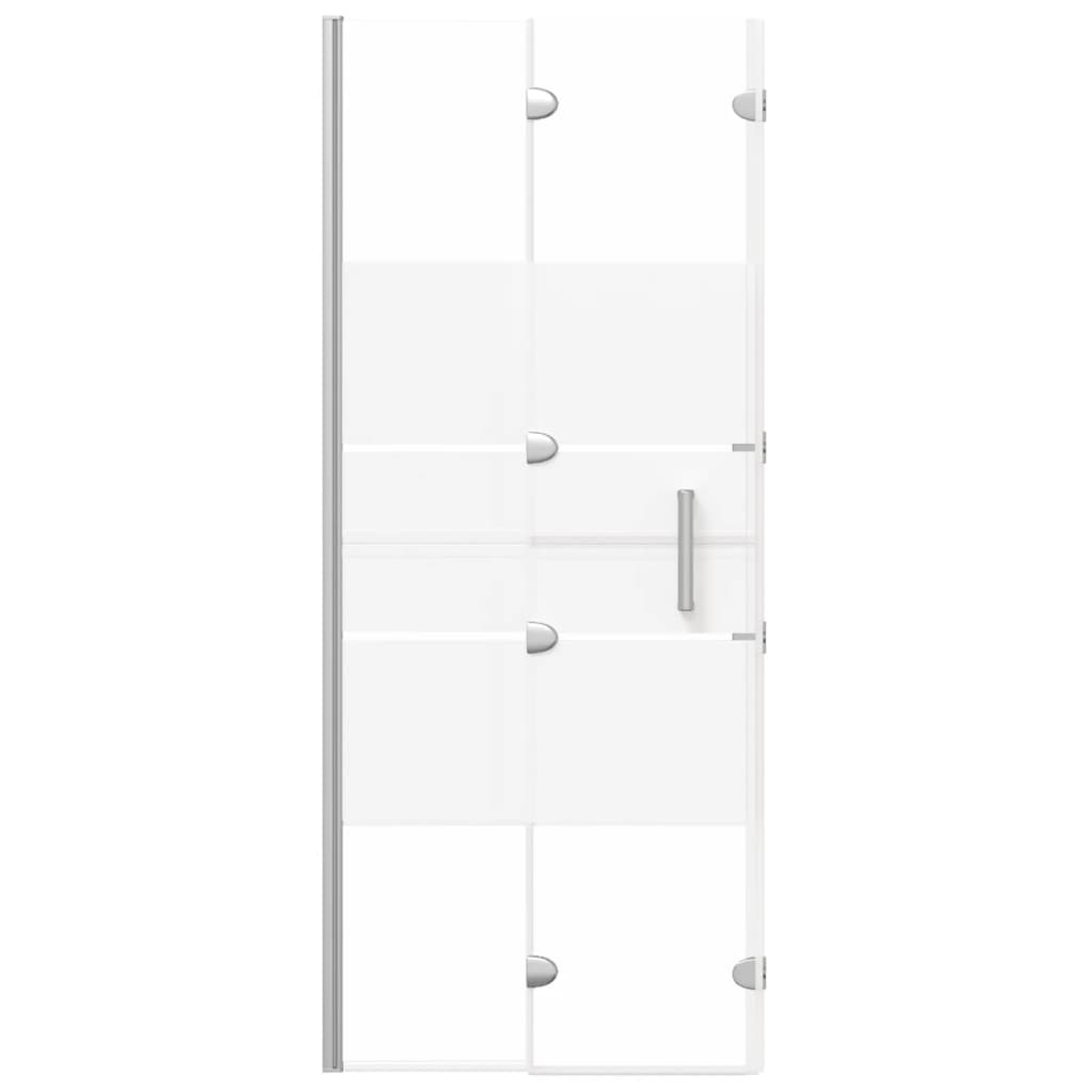 150739 vidaXL Folding Shower Enclosure ESG 120x140 cm White