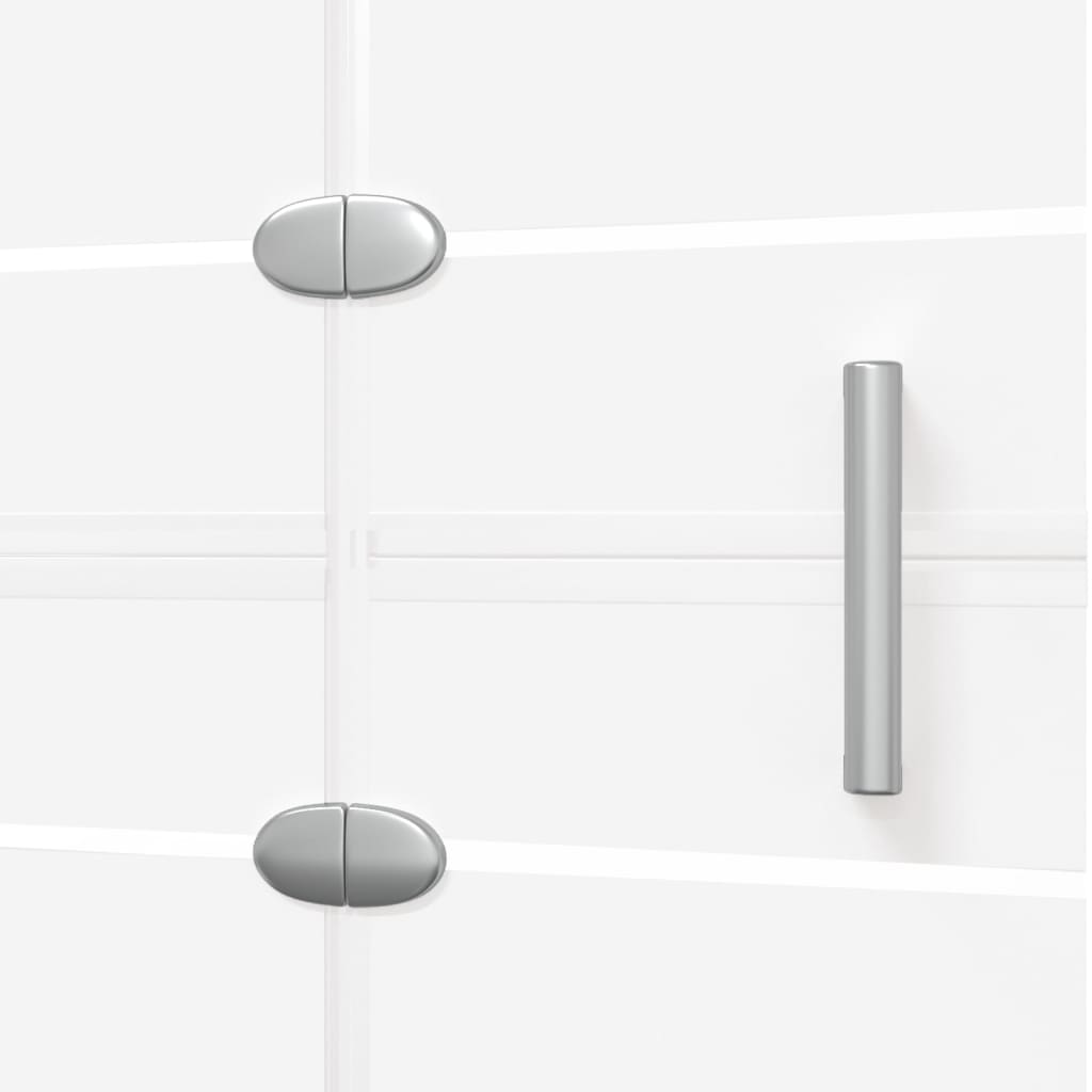 150739 vidaXL Folding Shower Enclosure ESG 120x140 cm White