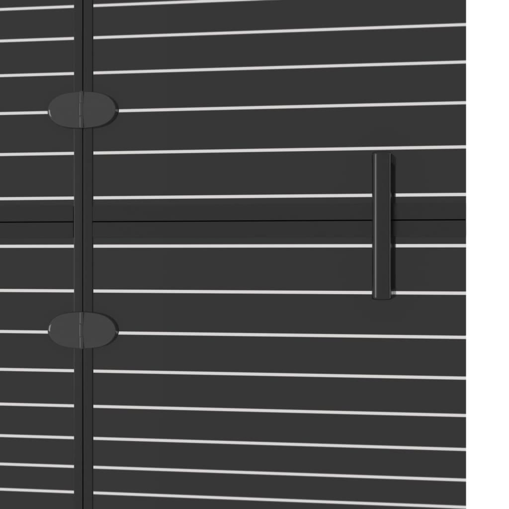 150740 vidaXL Folding Shower Enclosure ESG 80x140 cm Black