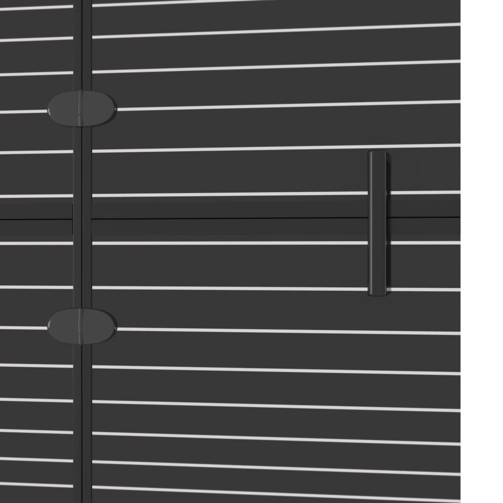 150741 vidaXL Folding Shower Enclosure ESG 100x140 cm Black